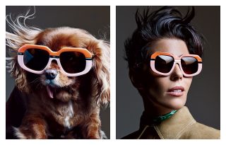 Karen Walker a világ legnépszerűbb kutyájával reklámoz