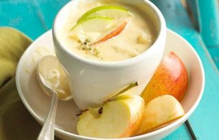 Fűszeres alma-körte leves házi gyümölcsökből