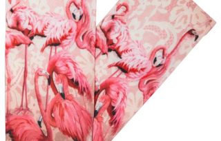 Egzotikus flamingók a zoknin