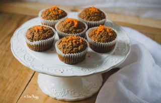 Vegán kókuszos répa muffin