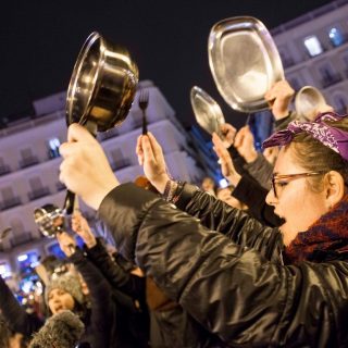 Feminista sztrájkkal ünneplik a nőnapot Spanyolországban