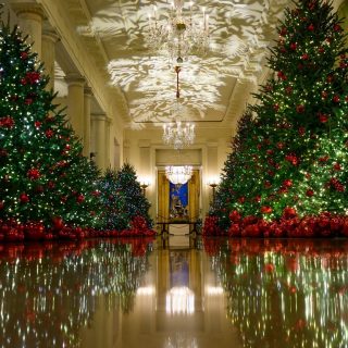 Ilyen látványos lett Melania Trump karácsonyi dekorja