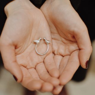 Turbékoló designgyűrű – nem csak Valentin-napra