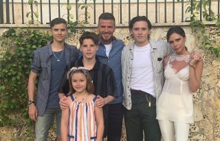Beckhamék családi fotója a nyaralásról