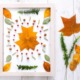 DIY: őszi képek termésekből