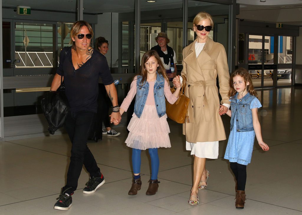Nicole Kidman férjével, Keith Urbannel és két lányukkal