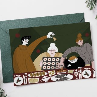 Karácsonyi képeslapokkal ajándékoz meg a magyar illusztrátor
