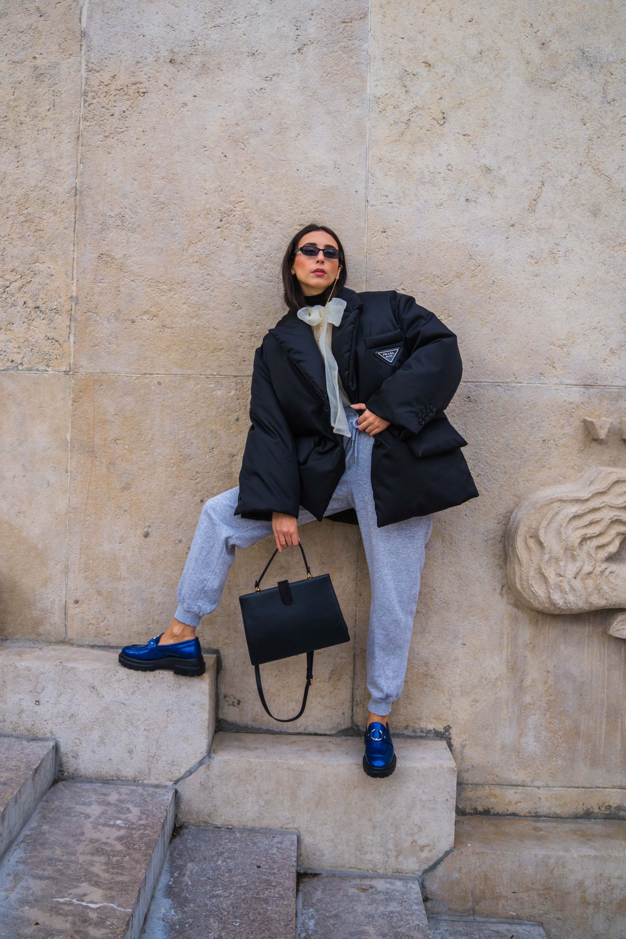 chunky loafer street style