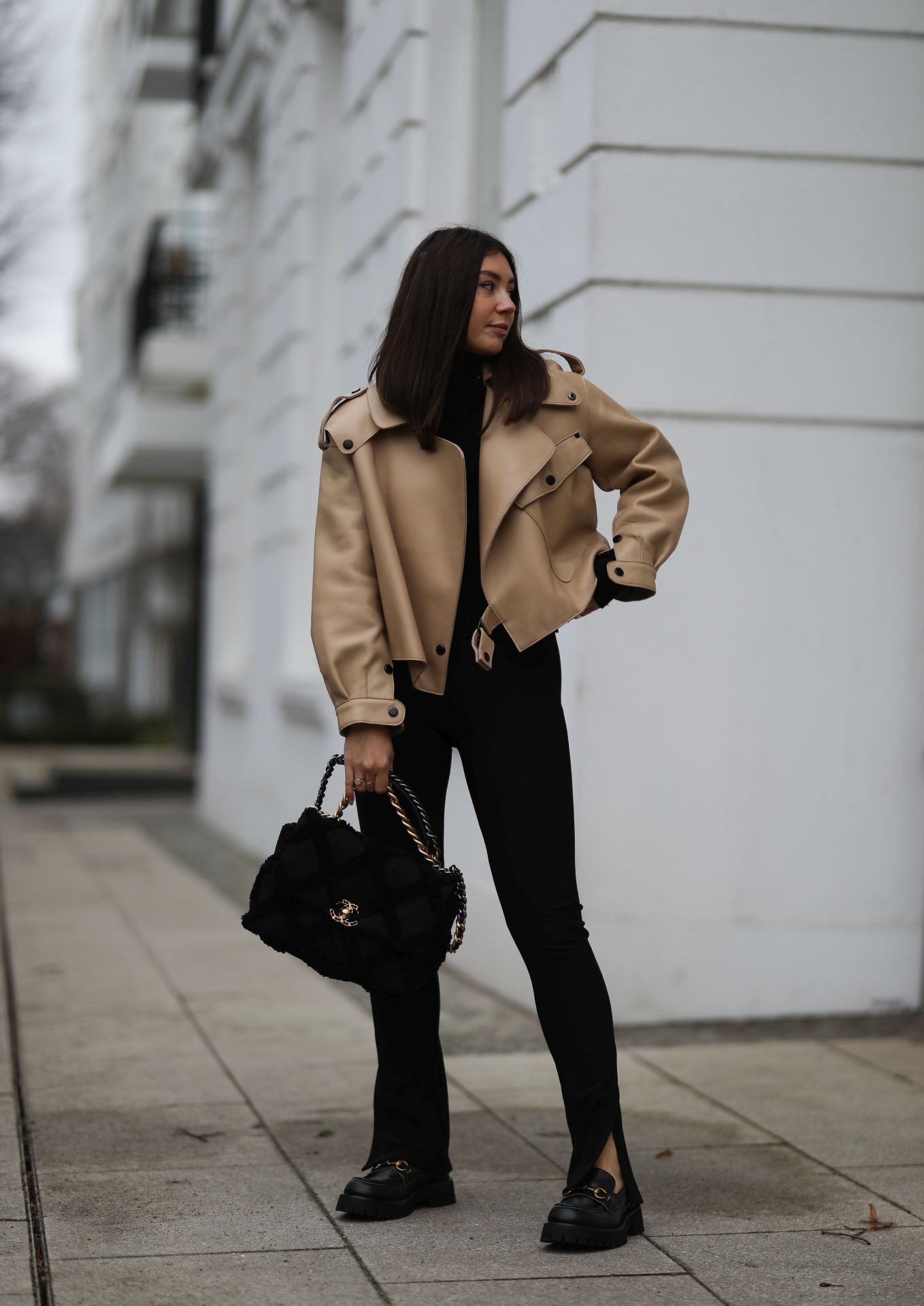 chunky loafer street style