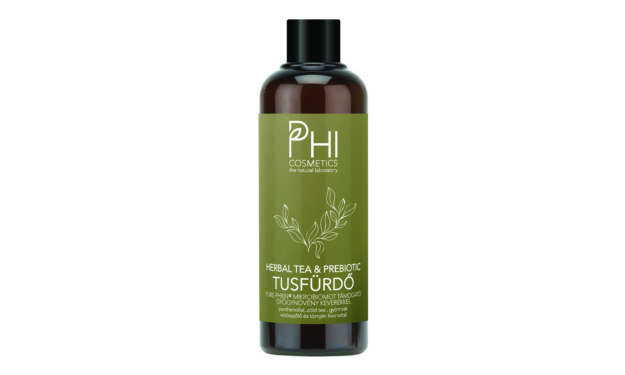 PHI Cosmetics Herbal tea & Prebiotic illatmentes tusfürdő