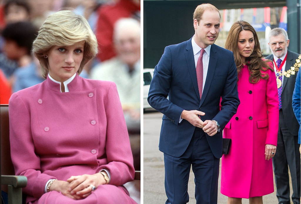Diana hercegné és Kate Middleton stílusa nagyon hasonló