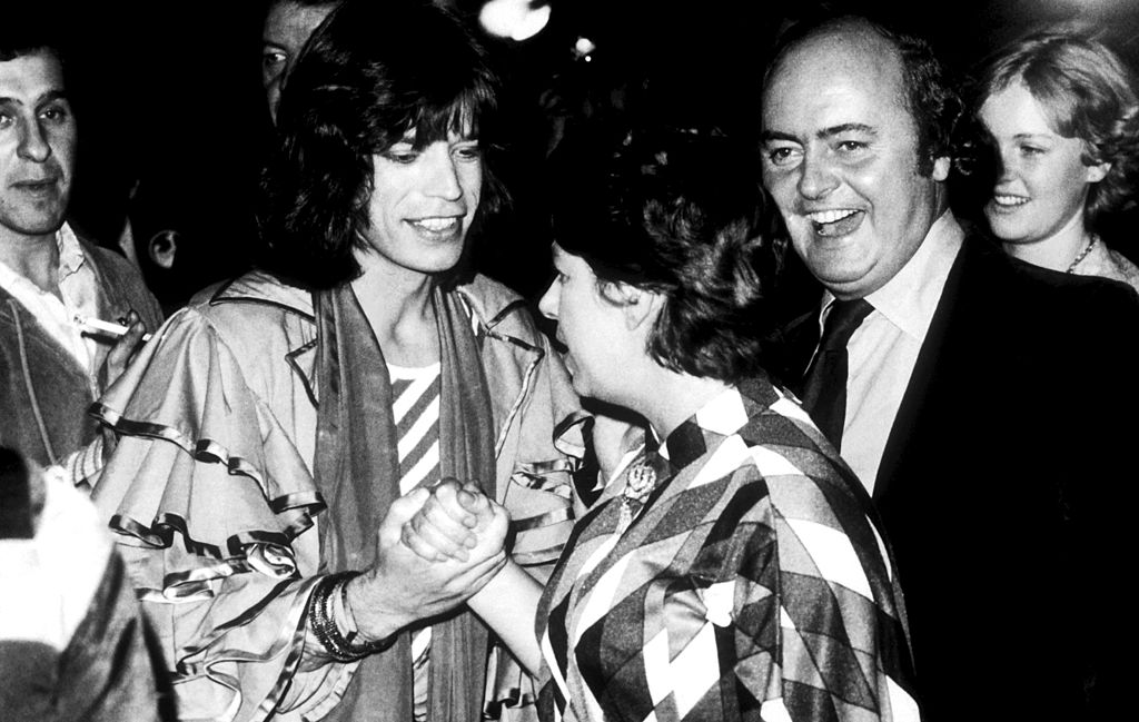 Mick Jagger és Margit hercegnő 1976-ban