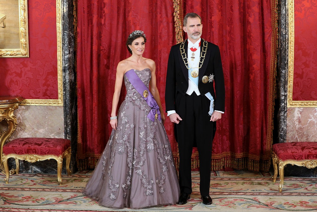 Letícia spanyol királyné és férje, VI. Fülöp spanyol király