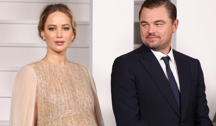 Jennifer Lawrence nagy hassal és Leonardo DiCaprióval premierezett