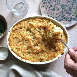 Sütőben sült, sajtos krumlipüré – ezt ki kell próbálnod