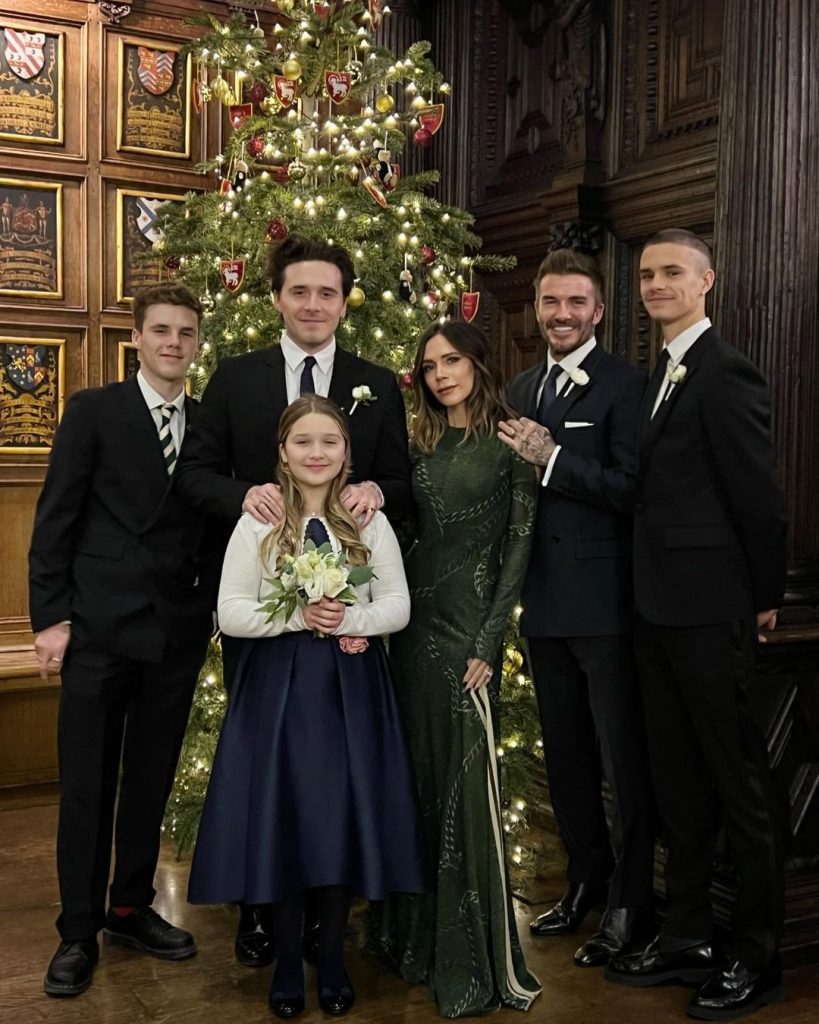 Victoria Beckham és családja