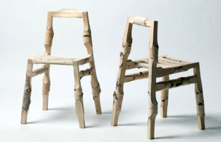 Gyönyörű székek készültek faipari hulladékból