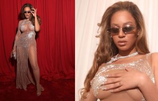 Beyoncé „meztelen” ruháját száz órán át hímezték