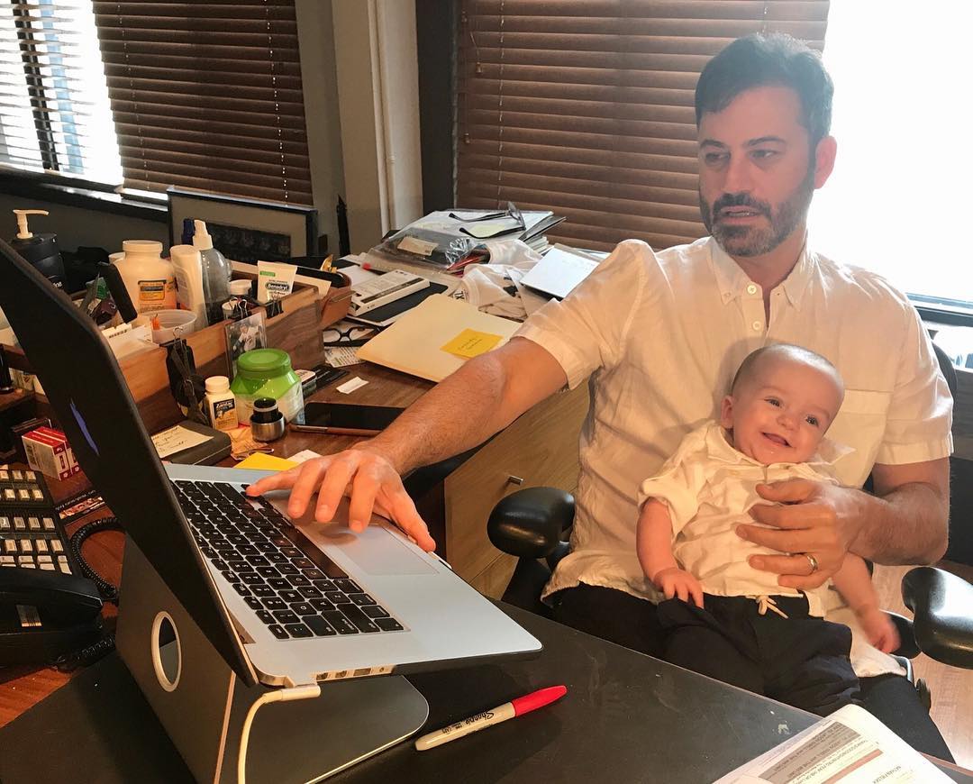 Jimmy Kimmel és a fia 