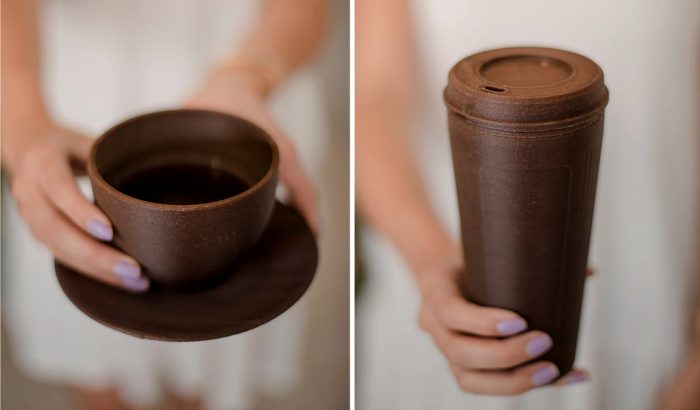 Kávézaccból készül az újrahasznosított kávéspohár