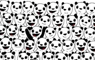 Kiszúrod a pandák közt rejtőző focilabdát 13 másodperc alatt?