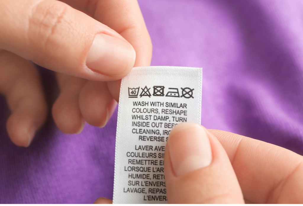 Mindig nézzük meg, a ruha címkéje milyen mosási funkciót javasol
