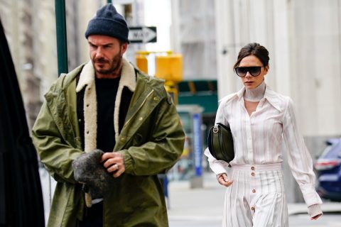 Victoria és David Beckham összeöltözve cukiskodtak