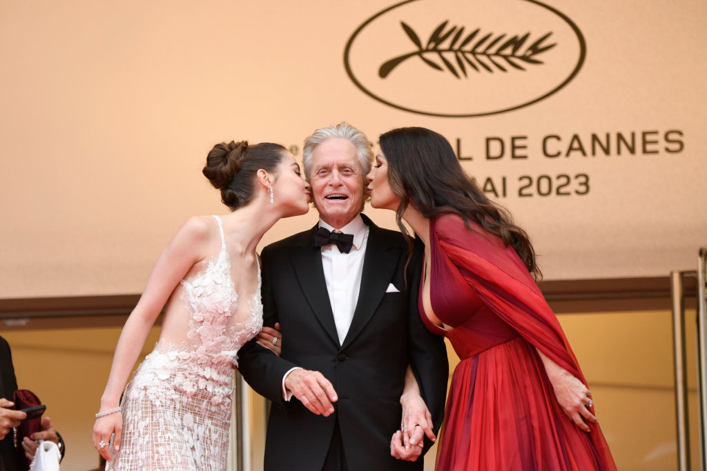 Carys, Michael Douglas és Catherine Zeta-Jones Cannes-ban