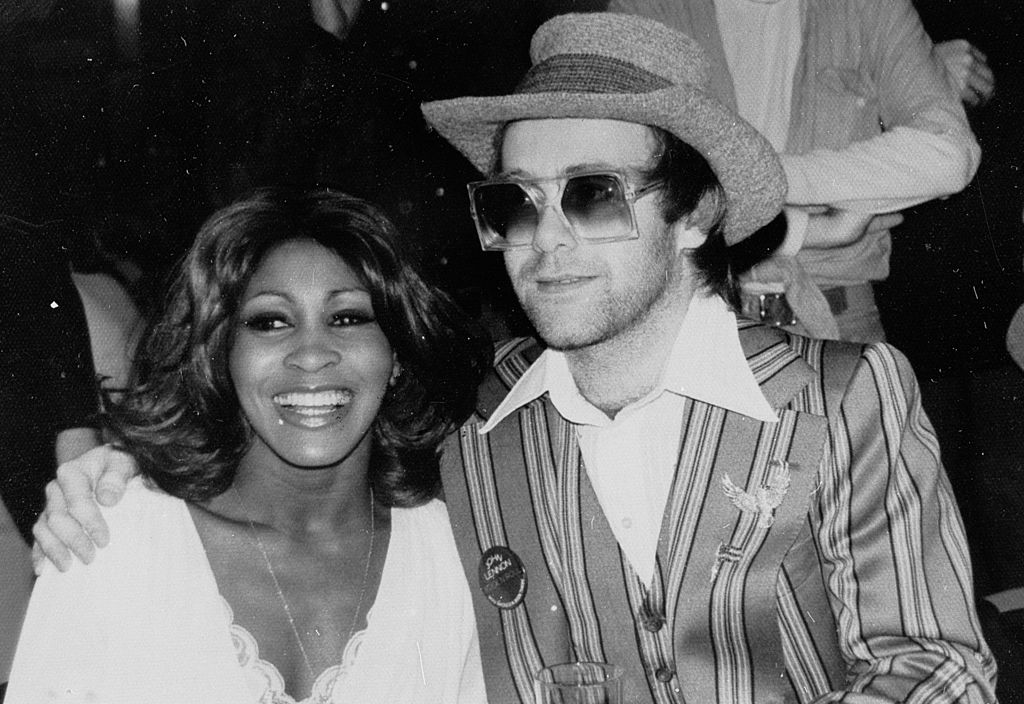 Tina Turner és Elton John a '70-es években