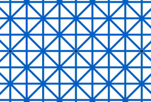 Megtalálod a 9 eltűnő pontot az optikai illúzión?