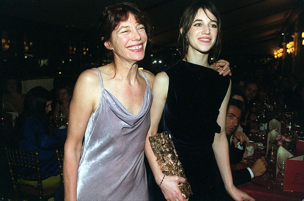 2000-ben, Birkin és lánya, Charlotte Gainsbourg a 25. Cesar-átadó gálavacsoráján