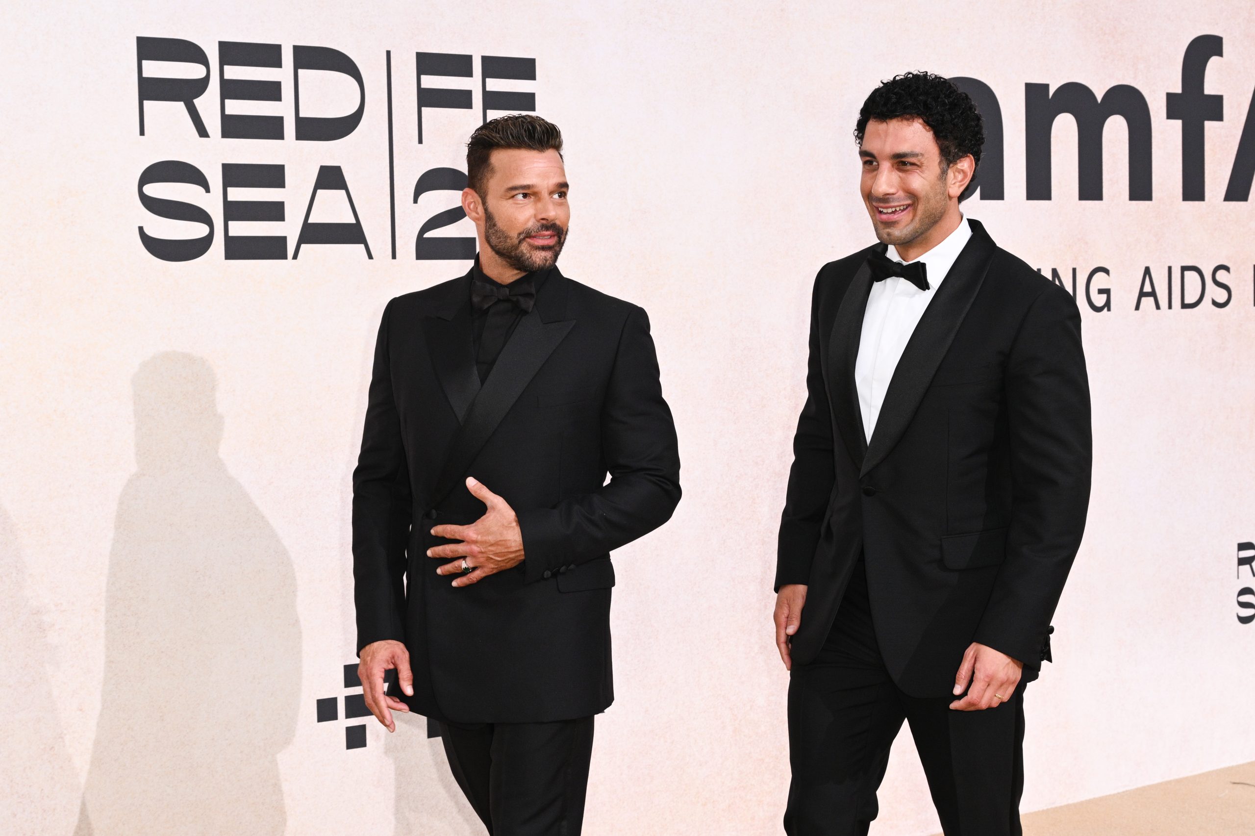 Ricky Martin és férje, Jwan Yosef az amfAR gálán Cannes-ban 2022-ben