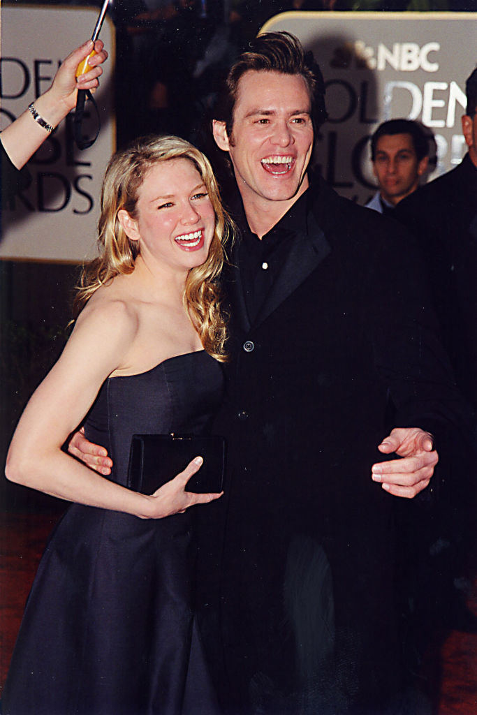 Renee Zellweger és Jim Carrey a 2000-es Golden Globe-on