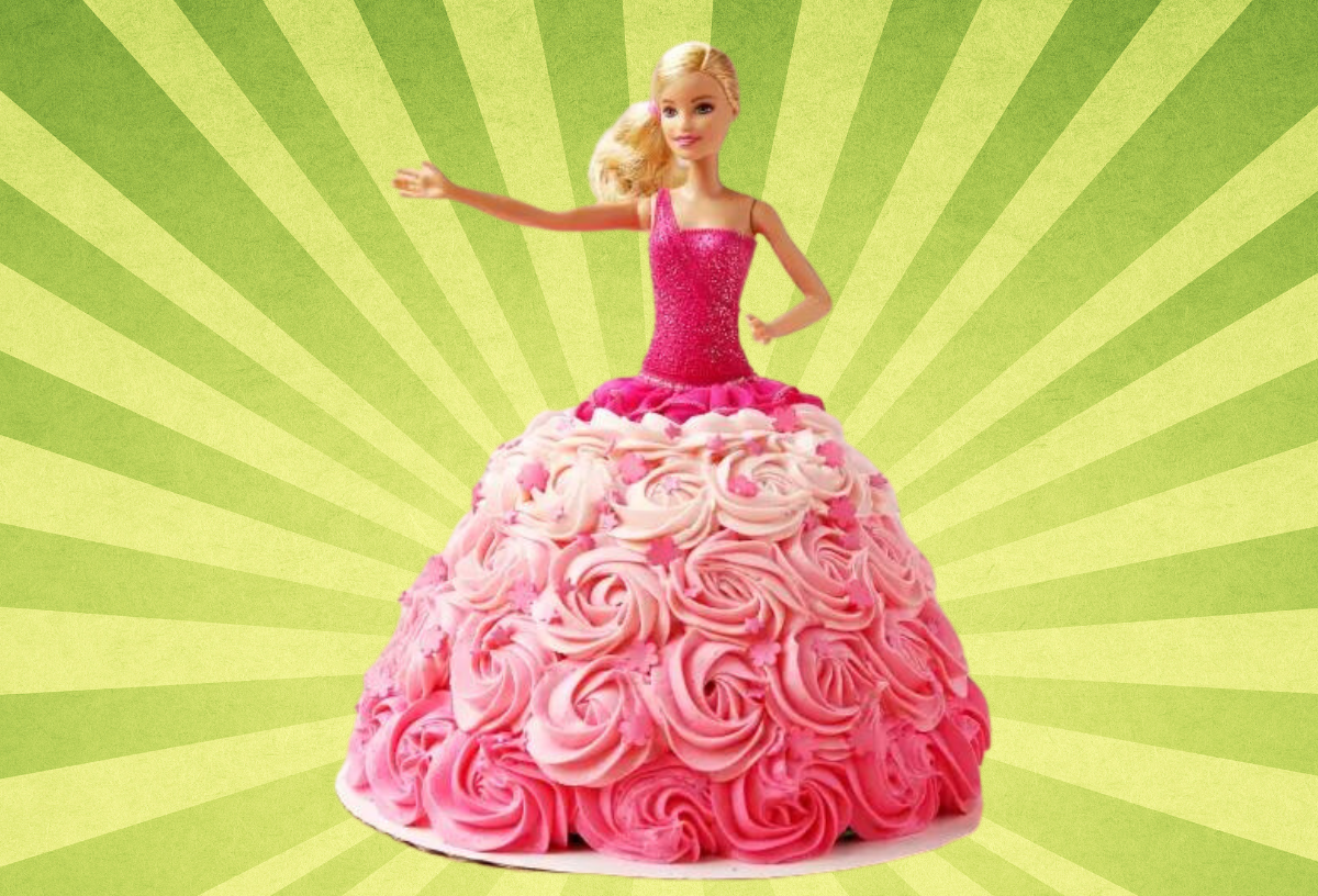 retró Barbie baba torta recept