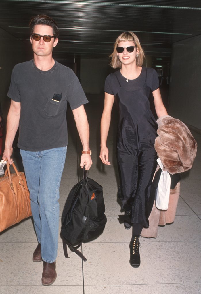 Linda Evangelista akkori párjával, Kyle MacLachlannel mutatta meg a reptéri trendet a '90-es években