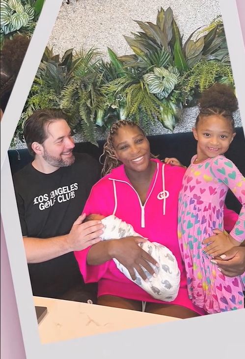 Serena Williams és családja
