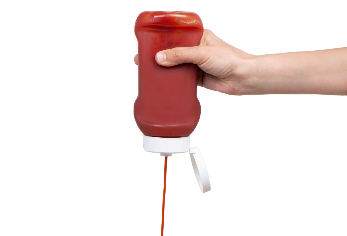 TikTok-trükk ketchup flakon