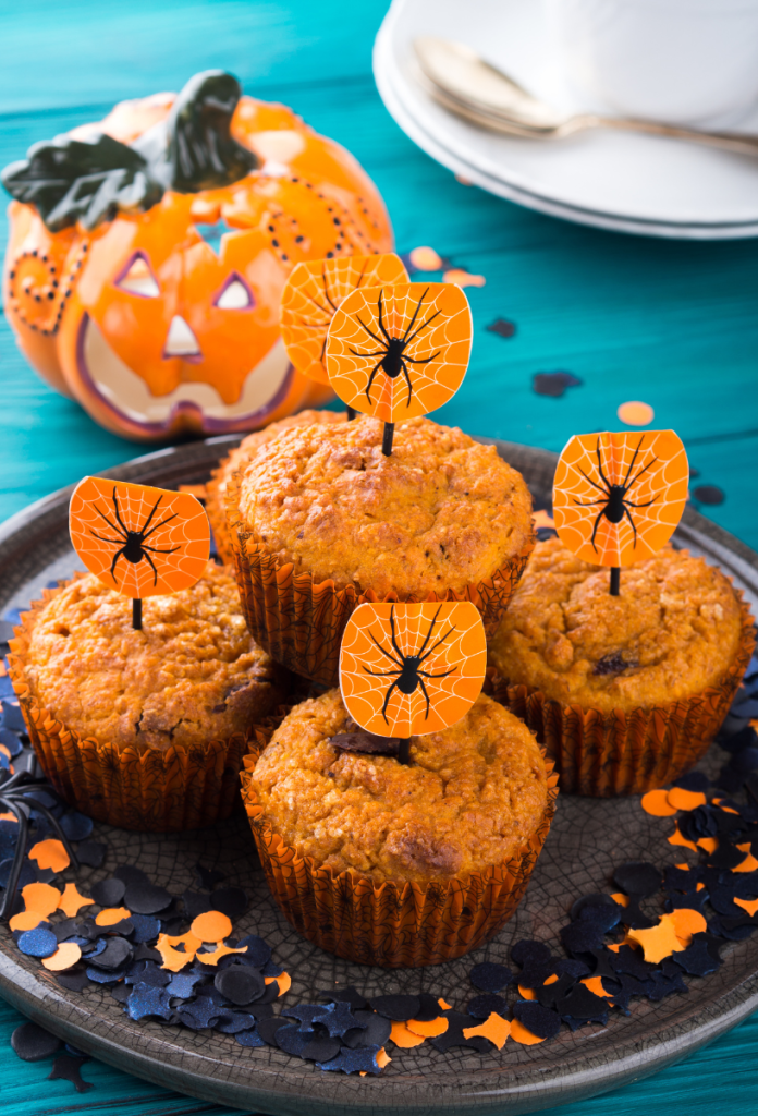 A sütőtök vagy répatorta remek alap a halloween muffinhoz