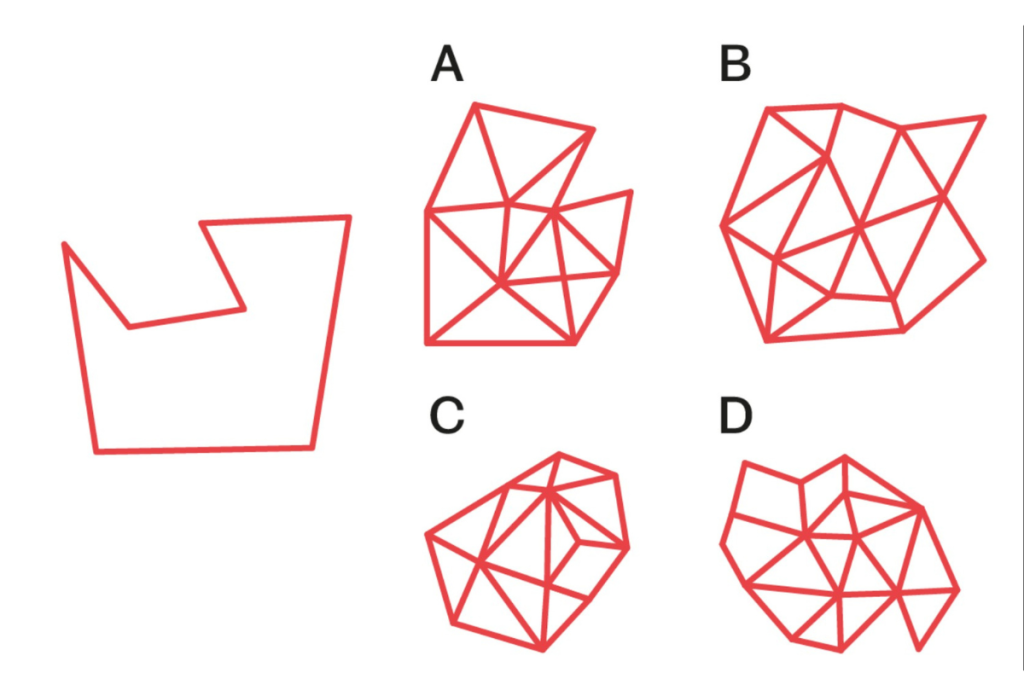 2. fejtörő demencia ellen: a négy közül melyik ábra rejti a bal oldalon látható alakzatot? Az alakzat lehet elforgatva vagy átméretezve, de minden részlete szerepel a képen! (Mind Games/Dr. Tim Beanland)