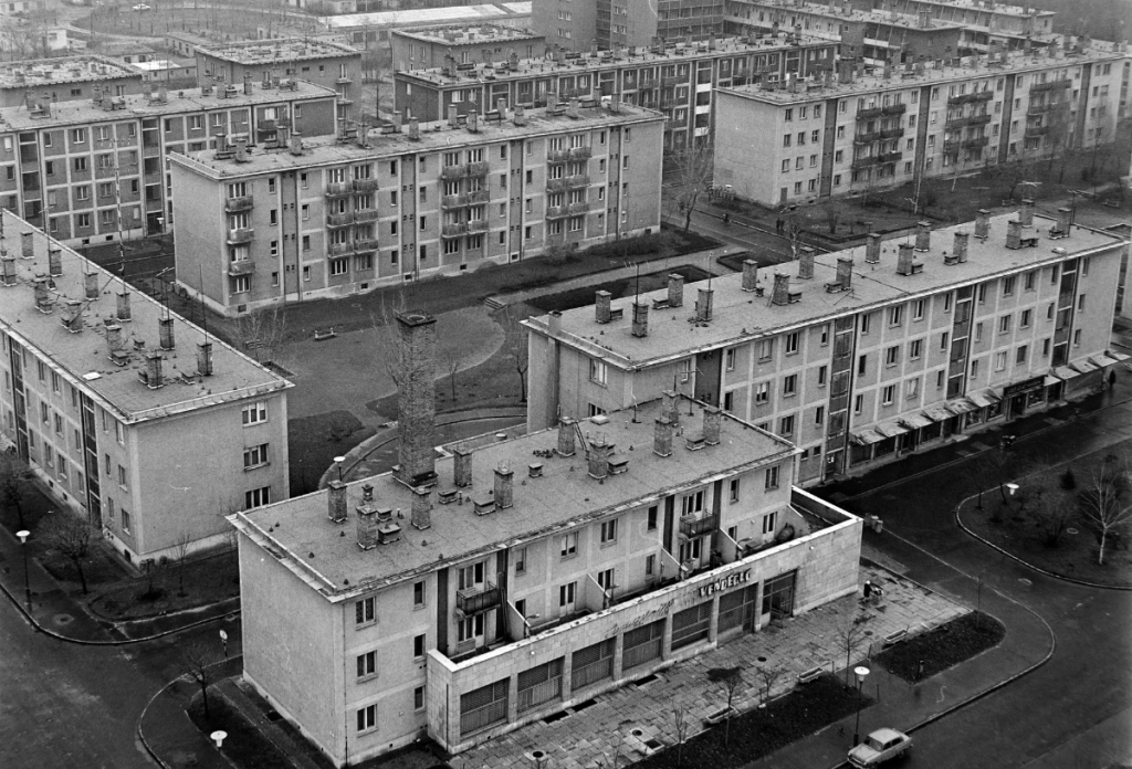 Leninváros egy 1970-ben készült fotón (Fotó: Fortepan/Bojár Sándor)