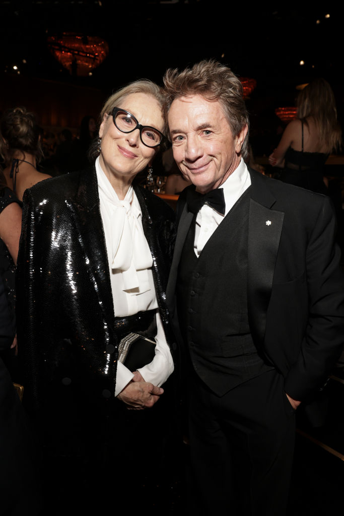 Meryl Streep és Martin Short a Golden Globe díjátadón