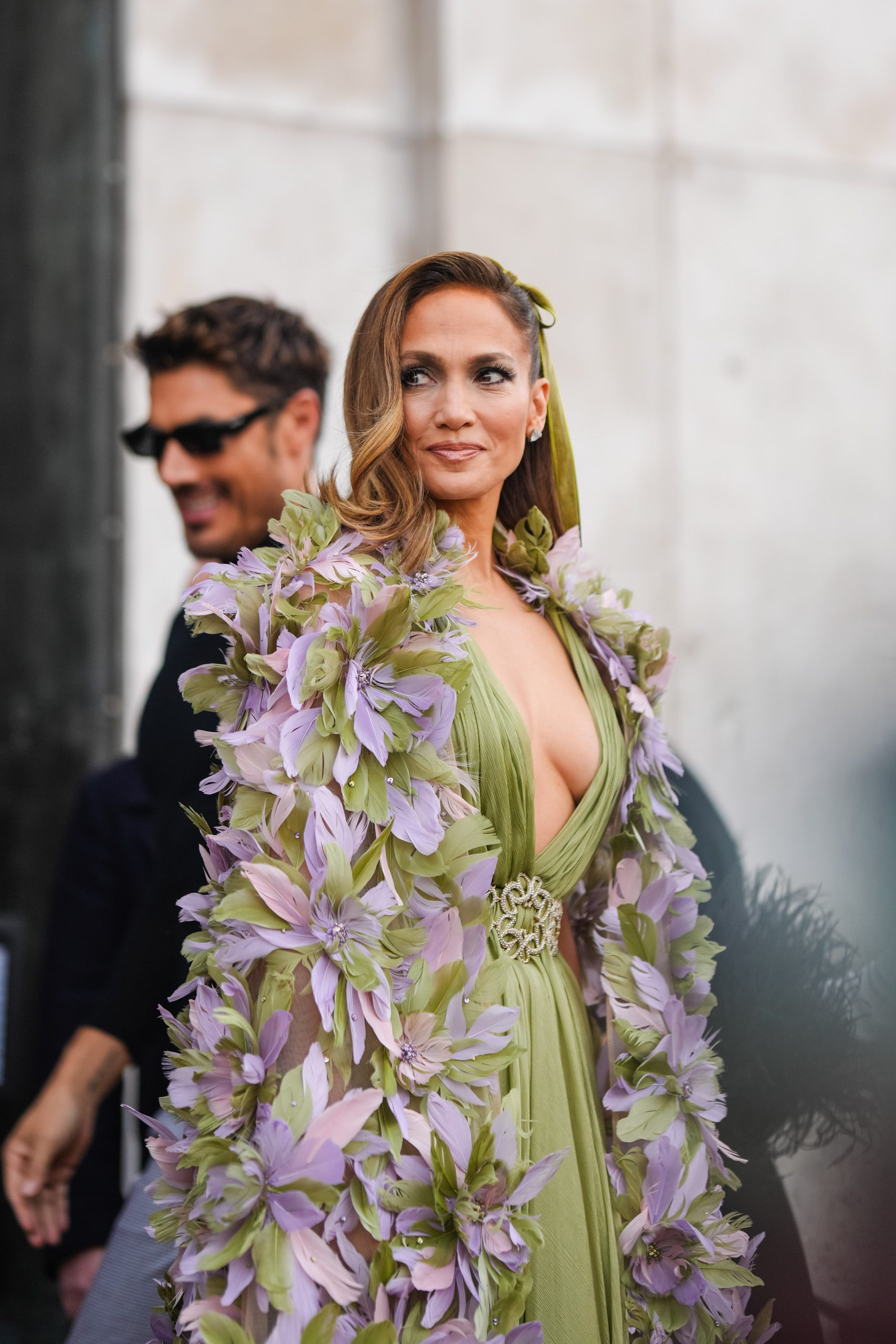 Jennifer Lopez a párizsi divathéten