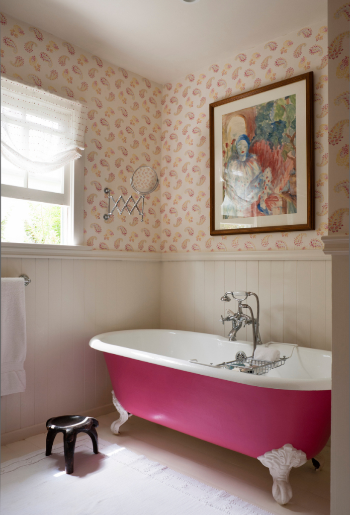 A tapéta remek a fürdőszoba dekorálásához is