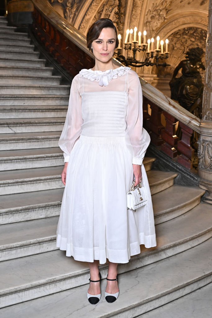 Keira Knightley a párizsi haute couture héten