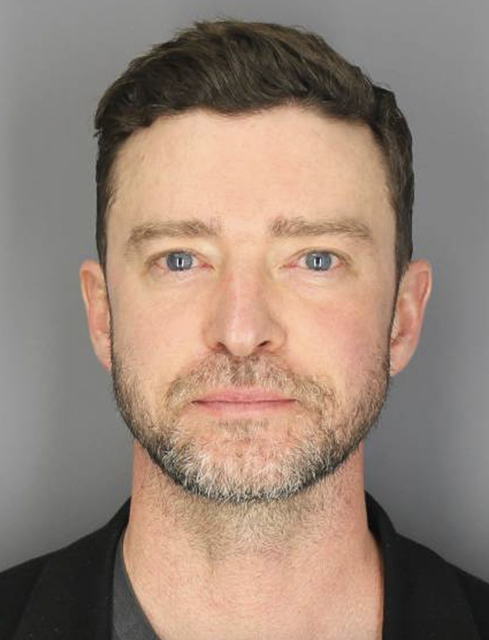 Justin Timberlake letartóztatási fotója