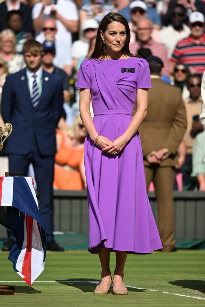 Katalin hercegné lila ruhája Wimbledon