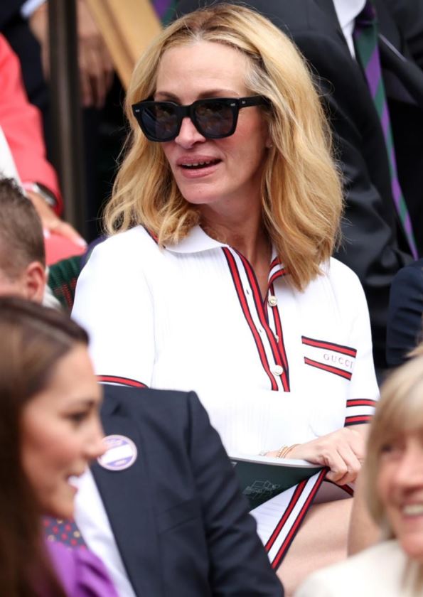 Julia Roberts Gucci ruhában Wimbledonban