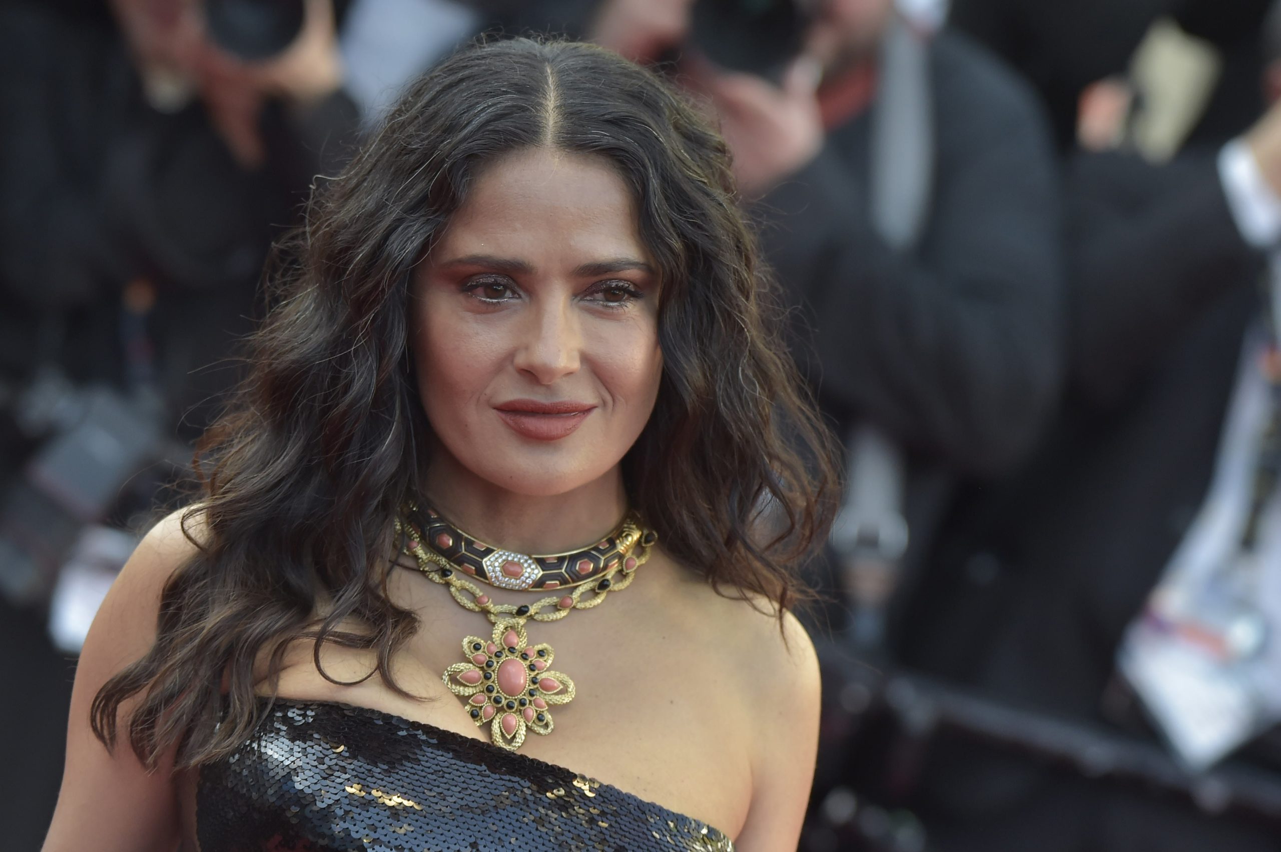 Salma Hayek bikiniben