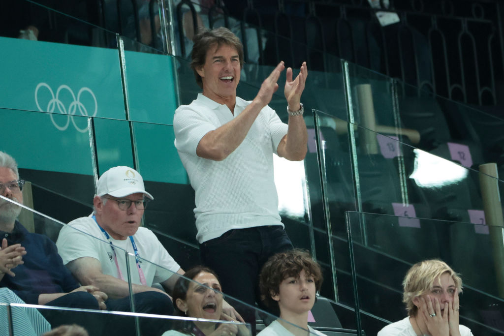 Tom Cruise a 2024-es párizsi olimpián szurkol