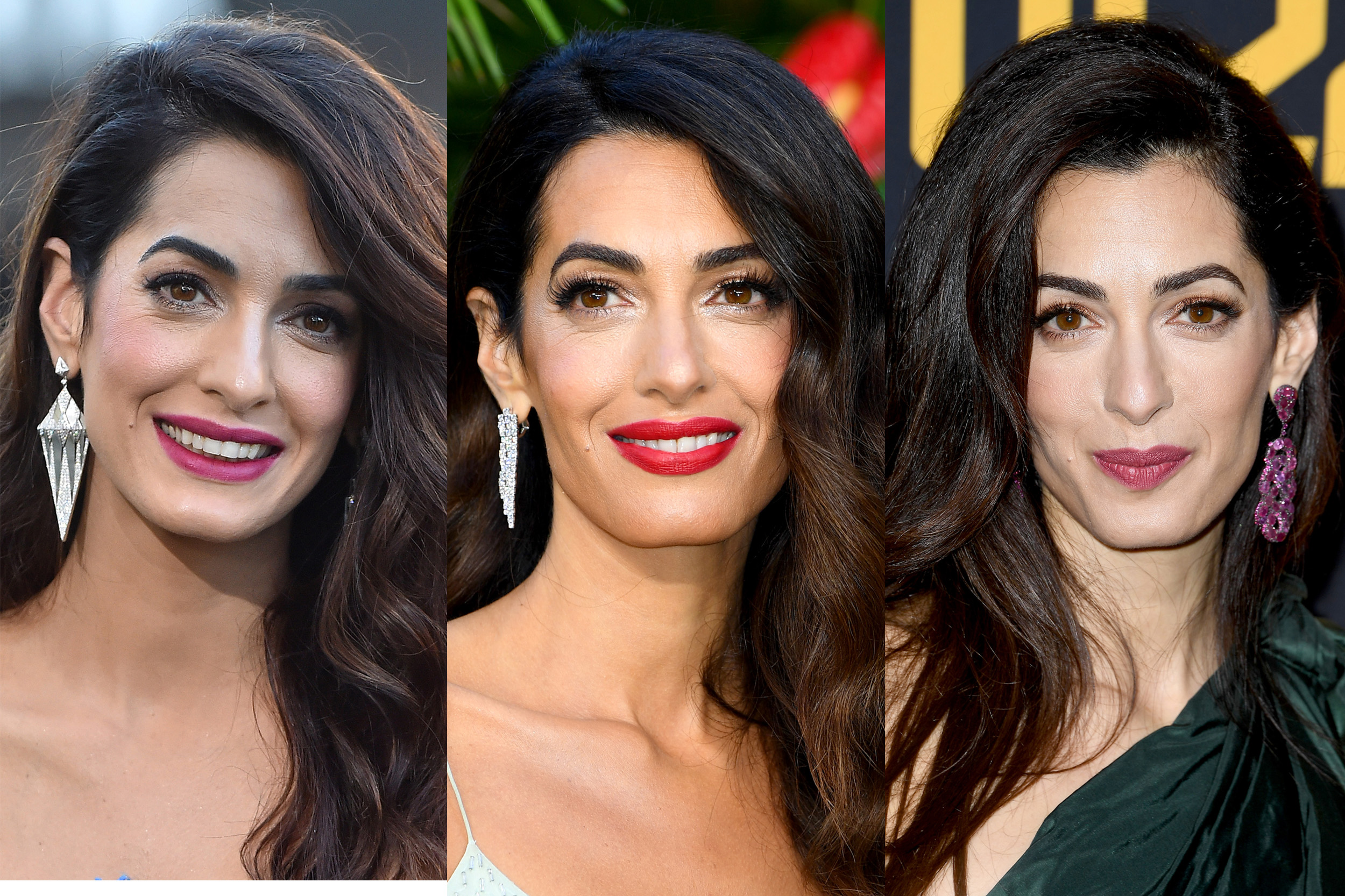 Amal Clooney klasszikus sminkekben